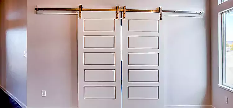 Glass Barn Door with Installation Hardware Kit Bergenfield
