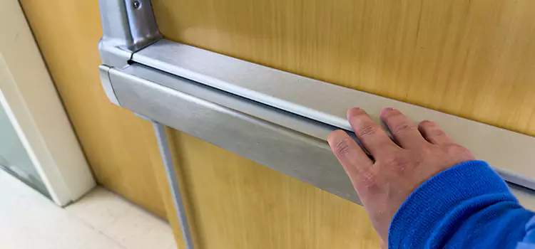 Installing a Push Bar on a Door Bergenfield